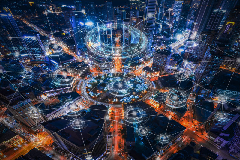 Data connected city